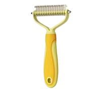 Double Sided Cat Brush, Rounded Tooth Shedding Comb, Pet Friendly Cat Shedding Brush, Gentle Undercoat Removal Tool for Puppy Kitten Pets Indoor Home Travel Bathing 3.15x0.98in