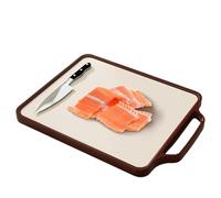 Double Sided Chopping Board, Chopping Boards for Kitchens, Stainless Steel Chopping Board, Food-Safe Stainless Steel Chopping Board, 39 x 30 x 1,5 cm Reversible Kitchen Cutting Board for Vegetables