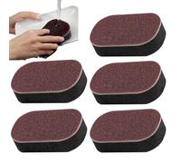 Double Sided Cleaning Pads, Multipurpose Dishwashing Sponges, Wide View Scouring Sponges for Efficient Scrubbing, Stain Remover Solution for Sink Counter Vasetti Pans Cookware Floor Home Bathroom