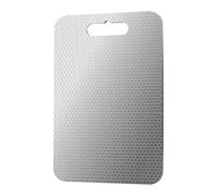 Double-Sided Cutting Board - 15.35 Inch Versatile Kitchen Chopping Board | Stainless Steel Durable Prep Surfacė - Large Reversible Boards Dishwasher Safe For Meat Fruit Veg