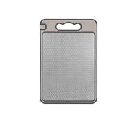 Double Sided Cutting Board with Juice Groove Non-slip Silicone Wrap Whetstone Scratch-resistant Stainless Steel Chopping Board Kitchen Gift