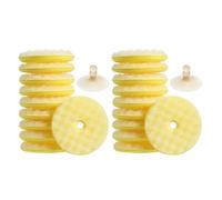Double Sided Dishwashing Sponge, 20 x Non-Scratch Round Cleaning Pads for Kitchen Use, Soft and Scrubbing Sides, Reusable Sponges, Perfect for Dishes, Cookware, Countertops, Glassware