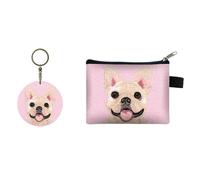 Double-sided embroidered keychain/compact wallet, Perfect as a bag accessory, backpack charm, keychain, or for car or house keys, coin, cash, and credit card wallet (1,11 * 13.5CM) (5,11 * 13.5CM)