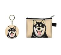 Double-sided embroidered keychain/compact wallet, Perfect as a bag accessory, backpack charm, keychain, or for car or house keys, coin, cash, and credit card wallet (1,11 * 13.5CM) (10,11 * 13.5CM)