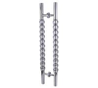 Double Sided H-Shape Replacement Barn Door Handles,Modern Large Pull and Push Sliding Door Handle, 24 32 40 47 Inch Long(Deep Coffee,80cm/31.5in)