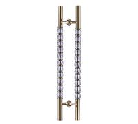 Double Sided H-Shape Replacement Barn Door Handles,Modern Large Pull and Push Sliding Door Handle, 24 32 40 47 Inch Long(Light Coffee,150cm/59in)