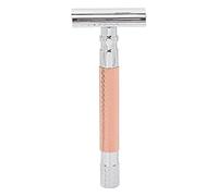 Double Sided Manual Shaver | Long Handle Zinc Alloy Handheld Shaver for Men | Smooth Shave Without Irritation/Secure Grip/Ergonomic Design | Cutting Unit Not Included (Copper)