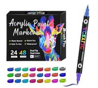 Double Sided Markers - 1x Sketching Pens, Art Supplies Colouring Pen Set, Adult Art Marker Pens | Convenient Carry Kids Acrylic Coloring Sketching Drawing Markers For Drawing, Painting, callligraphy