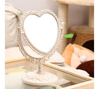 Double-Sided Mirror Personal Grooming Specchio Cuore Il Trucco Da Tavolo