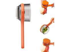 Double-Sided Stainless Steel Blade Peeling Knife with Storage Box, Vegetable Peeler with Catcher, Vegetable Fruit Peeler Multifunctional Storage, Fruit and Vegetable Peeler with Container(Orange)