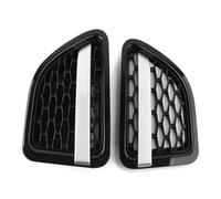 Double Slats Grill 2x Auto Front Side Air Vent Griglia Per Land Per Rover Per L320 Per Range Per Sport 2005-2009 ABS Car Styling Grill Griglia Radiatore(Black black silver)