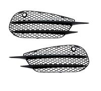 Double Slats Grill Paraurti Anteriore Copertura Luce Di Nebbia Side Air Vent Aspirazione Telaio Della Griglia Per Benz Per Classe C W205 C180 C200 C260 C43 Sport Griglia Radiatore