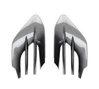 Double Slats Grill Paraurti Anteriore Side Air Vent Trim Luce Di Nebbia Telaio Aspirazione Griglia Per Benz Per GLE Coupe W167 C167 2024 + GLE450 GLE53 AMG Griglia Radiatore(Look in carbonio)