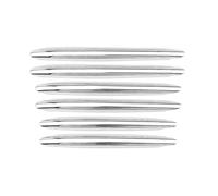 Double Slats Grill Per Benz Per R172 SLK Classe SLC 2011-2019 Motore Anteriore Cofano Air Vent Trim Grill Pinne Chrome Presa Di Copertura Striscia Griglia Radiatore