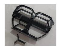 Double Slats Grill Per BMW Per G80 G81 Per M3 G82 G83 Per M4 2021-2024 Auto Paraurti Anteriore Griglie Stile Nero Lucido Hood Grill Griglia Radiatore(Black2)