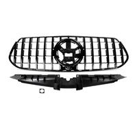 Double Slats Grill Per Il 2024 Per Benz Per W167 GLE350 GLE450 GLE580 GLE53 Per AMG GT R Griglia Anteriore Nero Lucido Griglia Radiatore