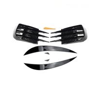 Double Slats Grill Per VW Per Golf 6 MK6 GTI GTD Paraurti Anteriore Fendinebbia Copertura Trim Side Air Vent Griglia Di Aspirazione Grill Lampada Hood Griglia Radiatore(Type A-B)