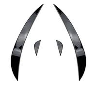 Double Slats Grill Per VW Per Golf 6 MK6 GTI GTD Paraurti Anteriore Fendinebbia Copertura Trim Side Air Vent Griglia Di Aspirazione Grill Lampada Hood Griglia Radiatore(Tipo B)