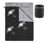 Double Sleeping Bag - Two-Person Warm Travel Blanket, Weather-Resistant Outdoor Mat | Camping Accessory for Hiking Backpacking Trips, Portable Gear for Sports Men Women Couples Cold Night Adventures