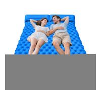 Double Sleeping Pad | Inflatable Mattress Camping with Built-in Foot Pump | Lightweight Backpacking Supplies for Travel Car Trekking Outdoor Tent