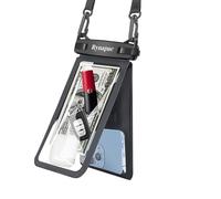 Double Space Waterproof Phone Pouch | Double Space Touchscreen Waterproof Phones Case with Smart Phones | Underwater Clear Cellphone Holder Large Protector for Smart Phone for Beach Pool Swimming