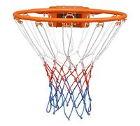 Double Spring Basketball Rim , Durable Steel Rim with Shock Absorption, 4-Point Stabilization, Wind and Rain Resistant, Indoor / Outdoor (Orange)