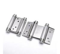 Double Spring Hinge Two-Way Free Door Automatic Closing Hinges Hardware 1Pcs(4inch)