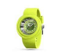 DoublÉ-Standard É-CLAT - Orologio alla moda per uomo e donna, impermeabile, al quarzo, perfetto per i trendsetter della moda, orologio elegante da abbinare agli abiti, Giallo acceso, Moderno