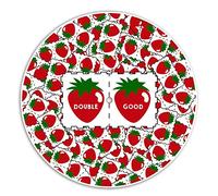 Double Strawberry Acid House Dance Music Rave Techno DJ Slipmat