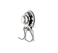 Double Suction Cup Hook - Vacuum System - No Drilling - Towel and Robe Hook - Stainless Steel - Wall Hook for Bathroom and Kitchen