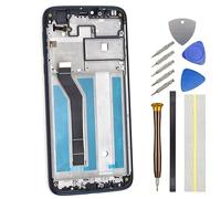 Double Sure LCD Screen for (154mm) Motorola Moto G7 Power XT1955 XT1955-4 Full Display Touch Digitizer Screen Replacement with Screen Frame Blue 6.2"