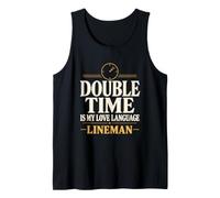 Double Time è Il Mio Love Language Lineman Tempo Straordinario Doppio Tempo Canotta