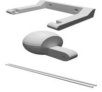 Double Toilet Roll Holder Wall Mount Extra Large Easy Load System