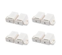 Double Touch Catch Magnetic Latch for Cabinet Door Cupboard White 4pcs