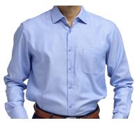 Double Two Camicia A Maniche Lunghe Herringbone 4232 Taglia 15 - 23, 2 Colori