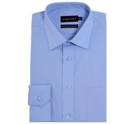 Double Two Camicia Uomo Maniche Lunghe Non Stiro In Cotone Ricco 14,5-23