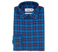 Double Two Life Style Uomo Manica Lunga Comodi Camicia IN Pavone Misura 2XL-5XL