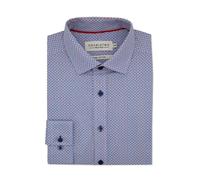 Double Two Manica Lunga Camicia Classica da Uomo Taglie 18 A 23