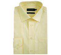Double Two Manica Lunga Formale Misto Cotone Camicia (4500) Misura 14.5-23