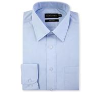 Double Two Manica Lunga Formale Misto Cotone Camicia (4500) Misura 14.5-23