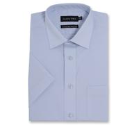 Double Two Uomo Manica Corta Misto Cotone Camicie (4500),Collare 14.5-23,15