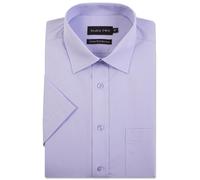 Double Two Uomo Manica Corta Misto Cotone Camicie 4500, Size 14.5-23, 10 Colori