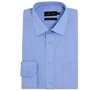 Double Two Uomo Manica Lunga Misto Cotone Non Ferro Camicia (4500) 18 Colori