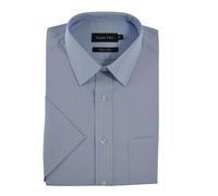 Double Two Uomo Misto Cotone Manica Corta Camicia (3300) Collare 14.5 - 23,9 Col