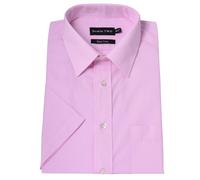 Double Two Uomo Misto Cotone Manica Corta Camicia (3300) Collare 14.5 - 23,9 Col