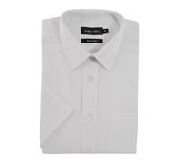 Double Two Uomo Misto Cotone Manica Corta Camicia (3300) Collare 14.5 - 23,9 Col