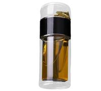 Double-Walled Tea Bottle - Borraccia per tè, a prova di perdite, per tè e uovo da viaggio, per bevande calde e fredde, borraccia, tè alla frutta, filtro da tè, accessori da tè