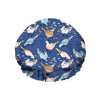Double WaterproofCuffia da a da bagno Chaos Bird Fall Motley Color Trees Leaf Bellissimo cappello da a moda riutilizzabile per le donne Bellezza, BathHair Spa, Home Hotel Travel Use