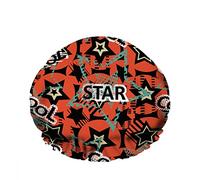 Double WaterproofCuffia da a da bagno Divertente Cool Red Circle Stars Fustagno Doodle Dot Cappello da a riutilizzabile per la bellezza delle donne, BathHair Spa, Home Hotel Travel Use