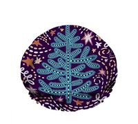 Double WaterproofCuffia da a da bagno Sparkle Christmas Tree Line Star Art Light Dot Cappello da a moda riutilizzabile per donna Bellezza, BathHair Spa, Home Hotel Travel Use